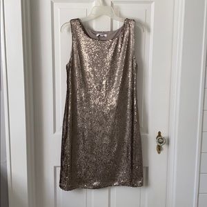 Beautiful Sequined Sleeveless shift dress
